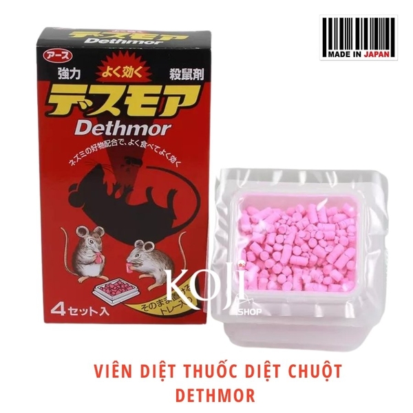 Thuốc diệt chuột Dethmor hộp 4 vỉ