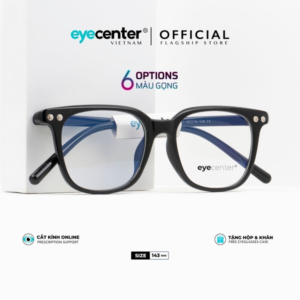 [K32]Gọng kính cận nam nữ chính hãng EYECENTER nhựa dẻo chống gãy EK 8851 by Eye Center Vietnam