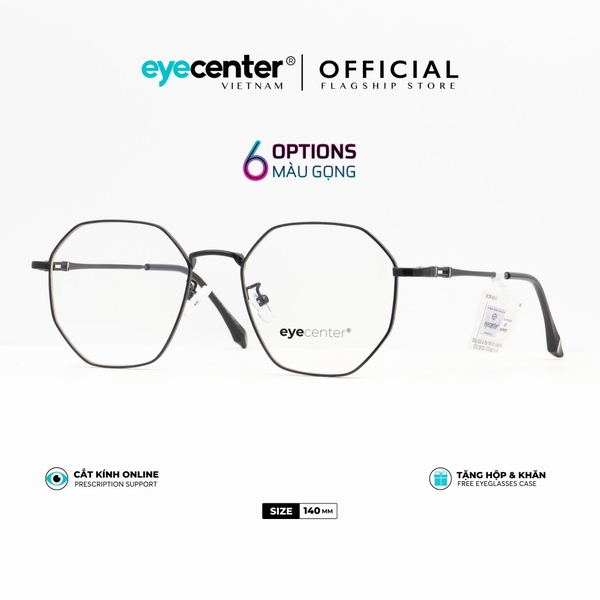 [C06] [29165 - 2299] Gọng kính cận nữ chính hãng EYECENTER kim loại chống gỉ nhiều màu EC 29165 by Eye Center Vietnam