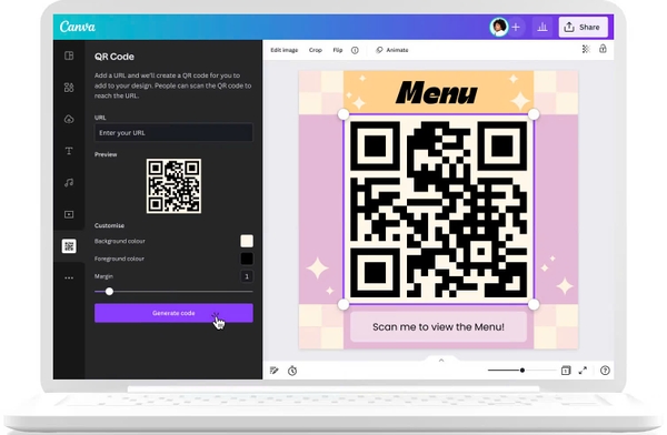Hướng dẫn cách tạo mã QR code trong Canva miễn phí nhanh chóng và tiện lợi