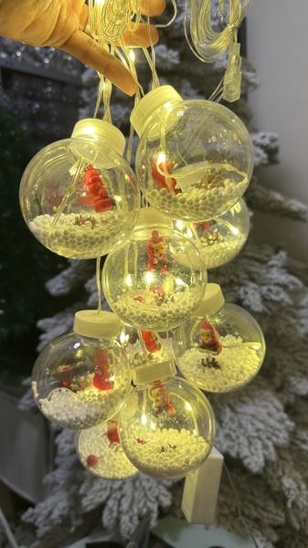 Đèn led cầu ông gìa noel 10 bóng