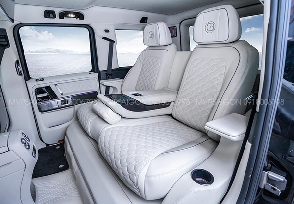 Ghế Limousine chỉnh điện ngả thành giường Benz G500 G63 W464
