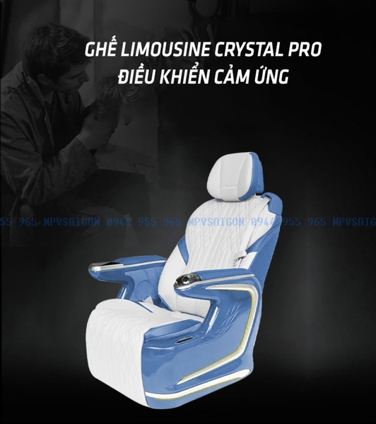 Ghế Limousine nhập nguyên chiếc Pha lê Crystal Pro