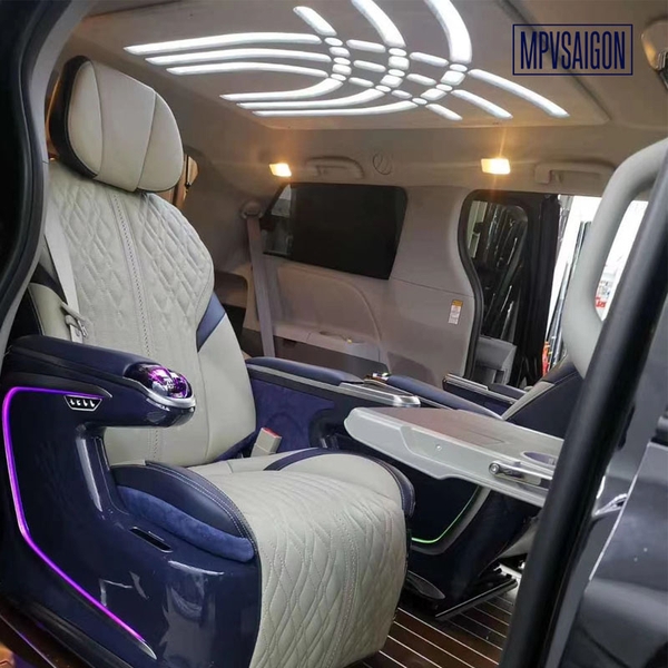 Nâng cấp ghế Limousine Toyota Sienna - Mẫu pha lê Crystal 2