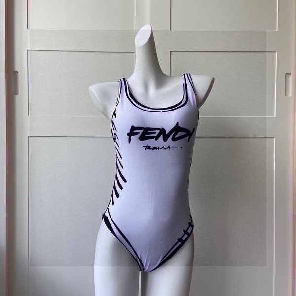Black and white fendi swimsuit Clearance