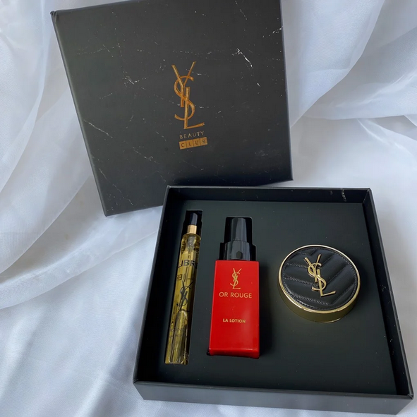 Set Lotion + Phấn Nước + Nước hoa Yves Saint Laurent YSL (Or Rogeu