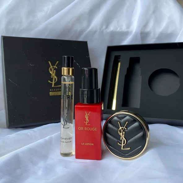YSL OR ROUGE LA LOTION 30ml 3本セット Set Lotion + Phấn Nước + Nước hoa Yves Saint Laurent YSL (Or Rogeu