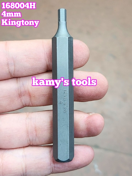 Mũi vít đóng lục giác H4 H5 H6 H8 dài 80mm Kingtony Model 168004H 168005H 168006H 168008H