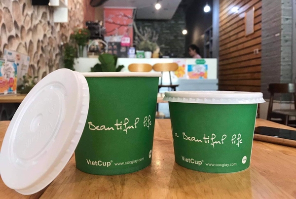 bát giấy vietcup, bát cháo, cốc cháo 2