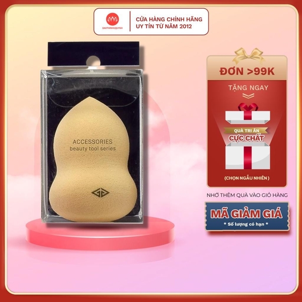 Bông Phấn Mút Hồ Lô Vacosi Pear Blender BP06 Đánh Nền, Mỏng Nhẹ