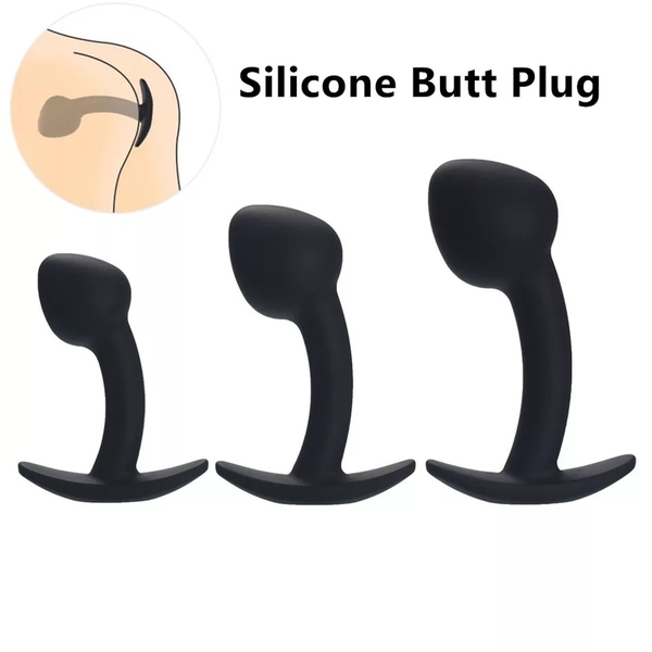 Bộ 3 butt plug silicon mềm dẻo cho người mới bắt đầu