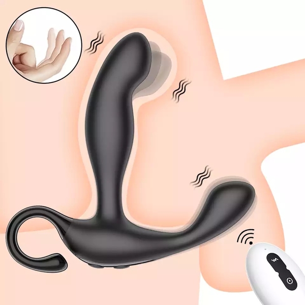 Anal plug Finger Wiggle Stimulator rung đa tần kích thích hậu môn