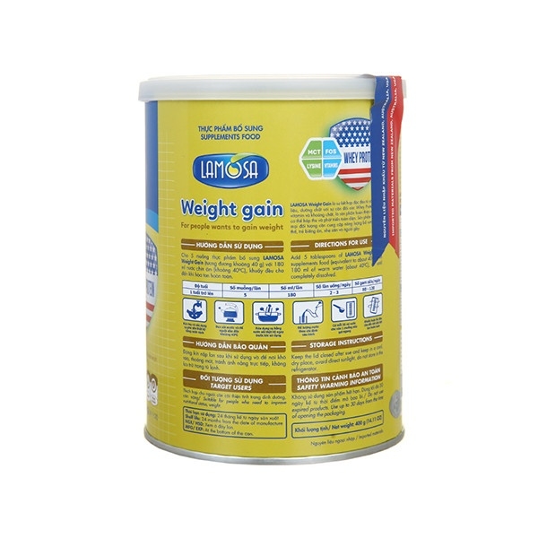 Sữa bột Lamosa Weight Gain 400g Bách hóa Vì Dân