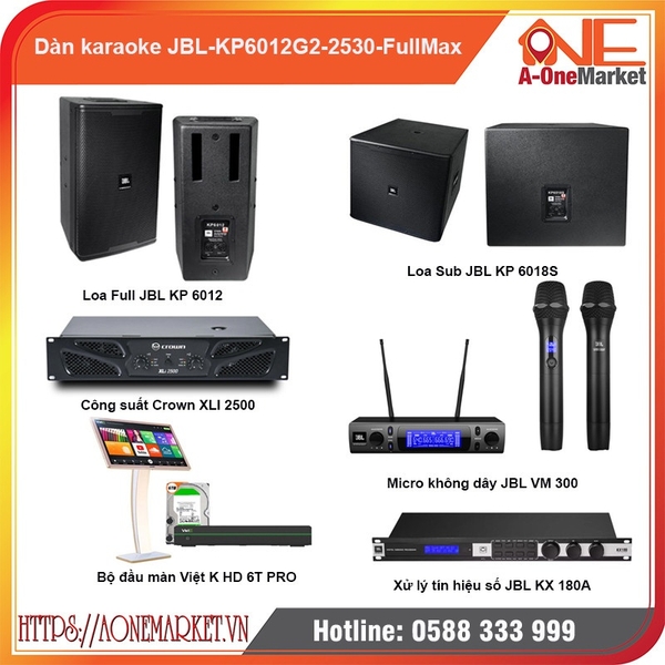 Dàn karaoke kinh doanh KP6012G2-2530Full