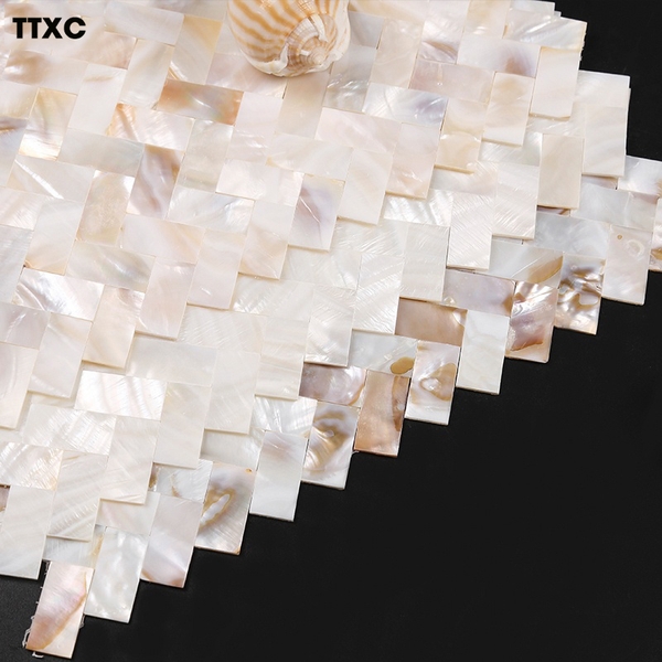 Tấm trang trí gạch mosaic xương cá TTXC