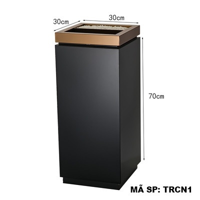 Thùng rác inox chữ nhật TRCN