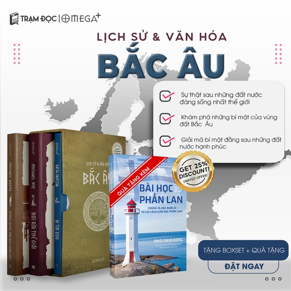 Bộ 3 Cuốn Sách Về Bắc Âu ( Tặng kèm Boxse )