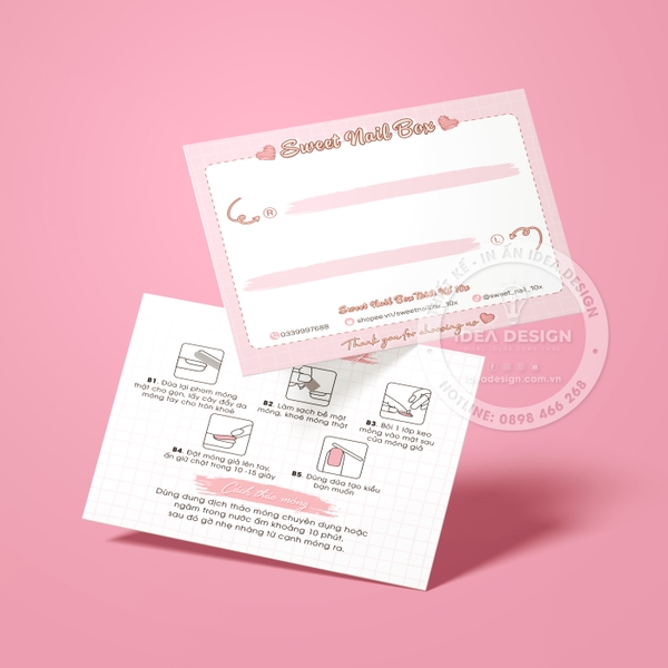 In Ấn Thiết Kế Thẻ/ Bìa Nailbox Tại Quận 10