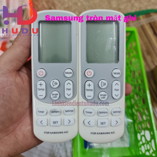 Điều khiển Samsung tròn mặt ghi