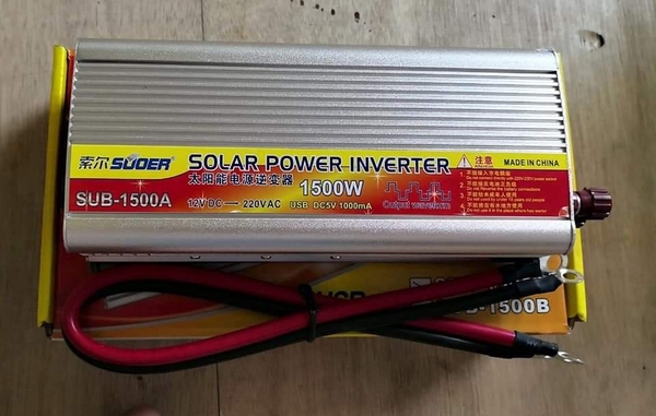 KÍCH SUOER 12V -220V LOẠI 1500W Vàng