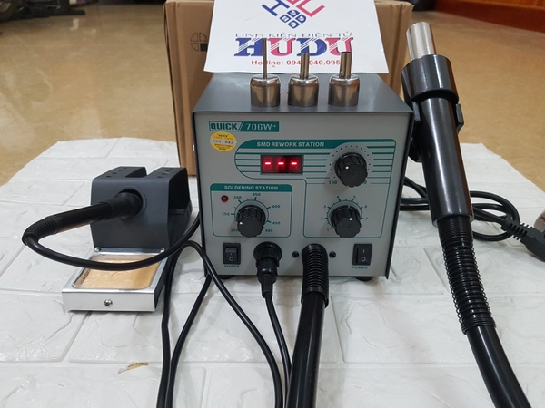 Máy khò + Hàn Quick 706W+ chính hãng Loại 1 [khò hàn]