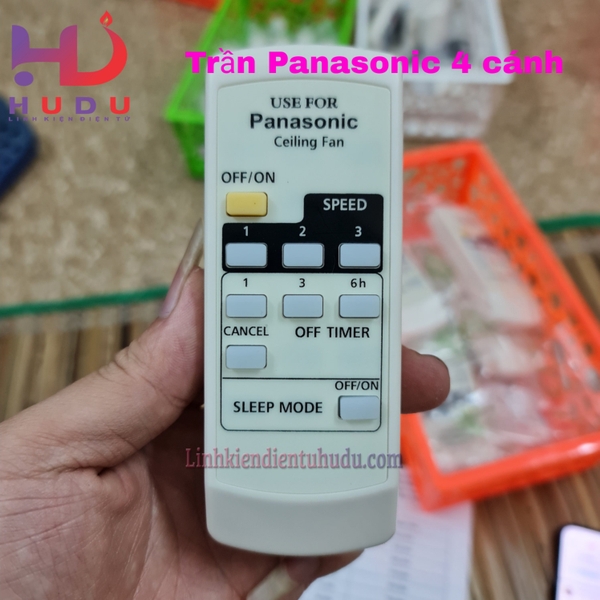 Điều khiển quạt trần Panasonic 4 cánh