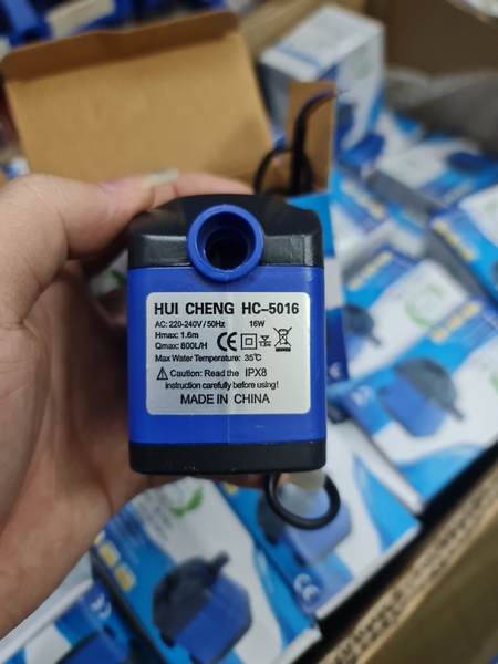 Bơm nước quạt, bơm bể cá 16W-220V