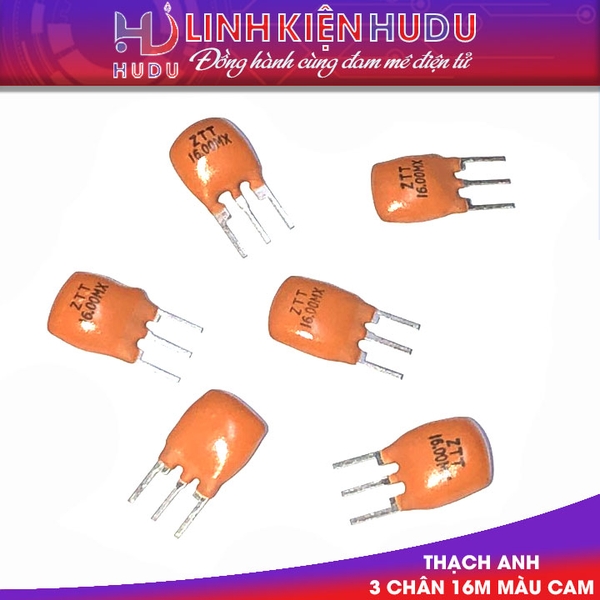 Combo 10 con thạch anh 16 Mhz màu cam