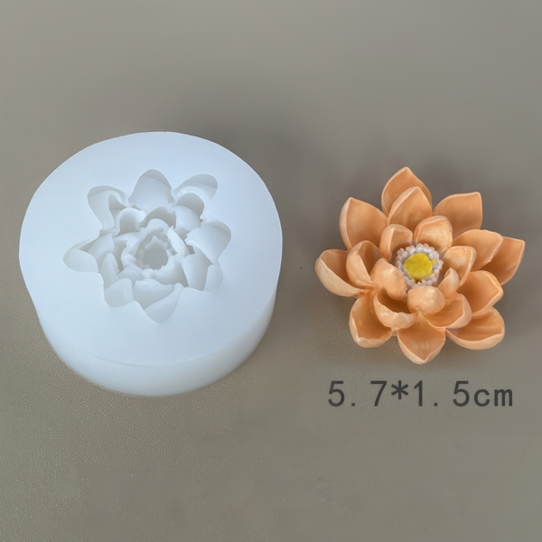 Khuôn silicon Hoa Sen 5.7cm A111 làm bánh rau câu 3D 4D nhấn xôi, fondant, socola, nến hanmade