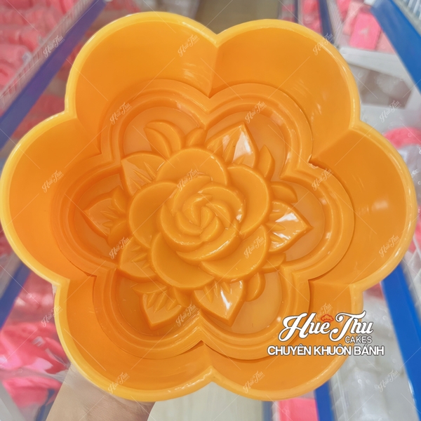 Khuôn xôi hình Bông Mai 15cm - khuôn ép xôi, khuôn nhấn xôi Vĩnh Trường