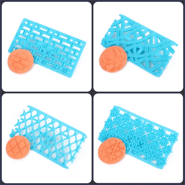 Khuôn Nhấn Đậu Xôi Hoa Tạo Vân Hoa Văn CT5 (set 4 cái - nhiều mẫu) trang trí xôi hoa đậu, bánh các loại