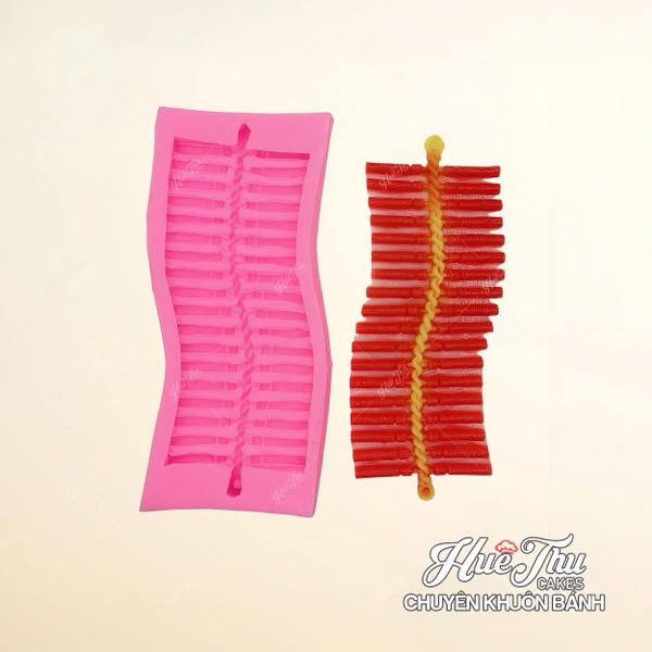 Khuôn silicon Chùm Pháo Tết làm bánh rau câu 3D 4D nhấn xôi, fondant, socola, nến hanmade