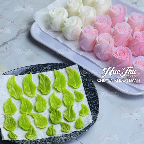 Khuôn silicon lá Loa Kèn 15x9cm làm bánh rau câu 3D 4D nhấn xôi, fondant, socola, nến hanmade