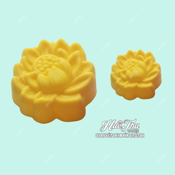 Khuôn silicon Hoa Sen lớn nhỏ 3/5cm (20 cái) làm bánh rau câu, nhấn xôi, bánh da lợn