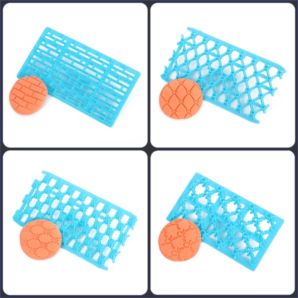 Khuôn Nhấn Đậu Xôi Hoa Tạo Vân Hoa Văn CT5 (set 4 cái - nhiều mẫu) trang trí xôi hoa đậu, bánh các loại