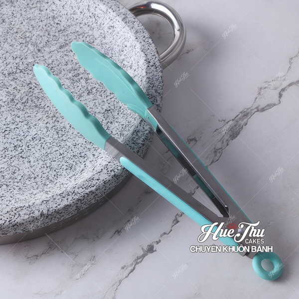 Kẹp Gắp Thực Phẩm 27cm Bằng Thép Không Gỉ và Silicon Chịu Nhiệt Cao