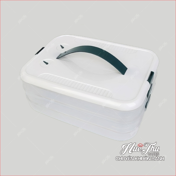 Khay đựng thực phẩm nhiều tầng tiện lợi - khay đựng hoa rau câu chống xuống màu, khay chè trôi nước