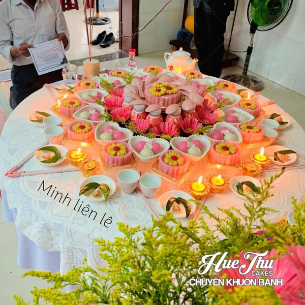Trụ Sen Kê Nến 7cm - trang trí đồ ăn, bàn tiệc, mâm cúng