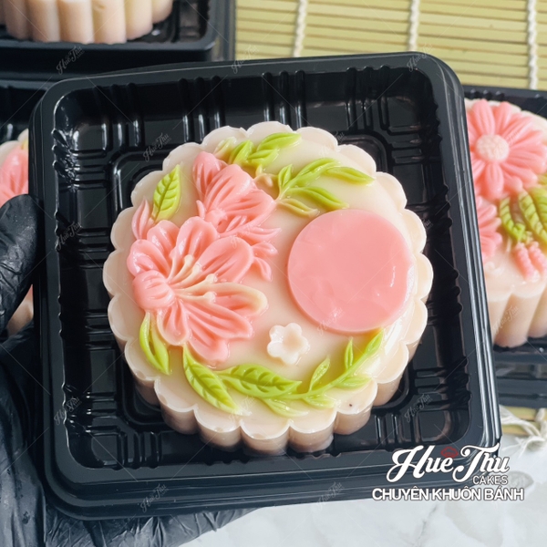 Khuôn silicon Hoa Cúc Hoa Sen Trung Thu A117 (nhiều mẫu) làm bánh rau câu 3D 4D nhấn xôi, fondant, socola, nến hanmade