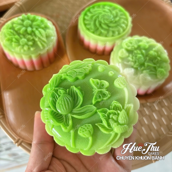 Combo 4 khuôn silicon Hoa Cúc Hoa Sen TT 9101112 A117 làm bánh rau câu 3D 4D nhấn xôi, fondant, socola, nến hanmade