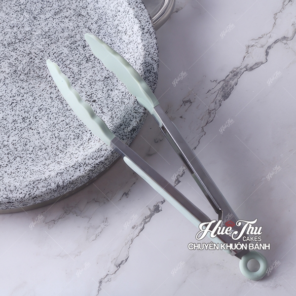 Kẹp Gắp Thực Phẩm 27cm Bằng Thép Không Gỉ và Silicon Chịu Nhiệt Cao