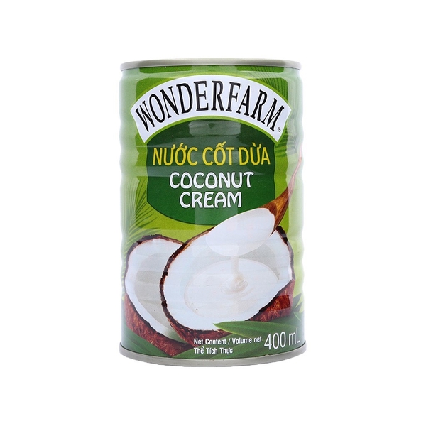 Nước cốt dừa Wonderfarm lon 160ml/400ml