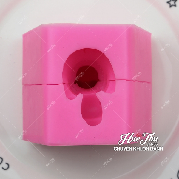 Khuôn silicon Con Chuột 8x7cm làm bánh rau câu 3D 4D nhấn xôi, fondant, socola, nến hanmade