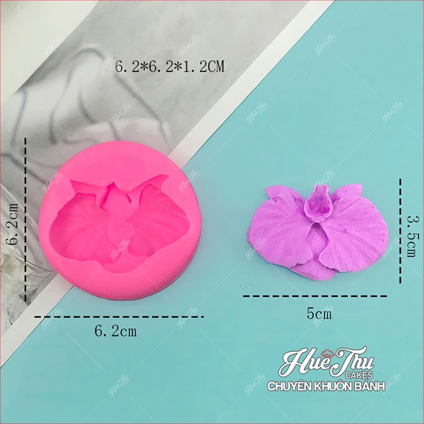 Khuôn silicon hoa Lan Hồ Điệp làm bánh rau câu 3D 4D nhấn xôi, fondant, socola, nến hanmade