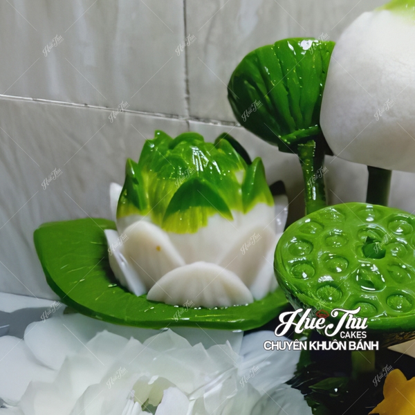 Khuôn silicon Đài Sen 6cm làm bánh rau câu 3D 4D nhấn xôi, fondant, socola, nến hanmade