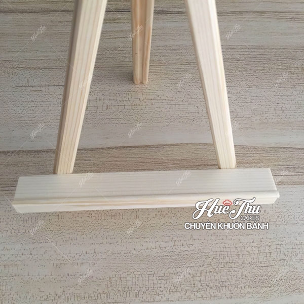Chân Đế Gỗ cho bảng vải nỉ khung gỗ gắn chữ