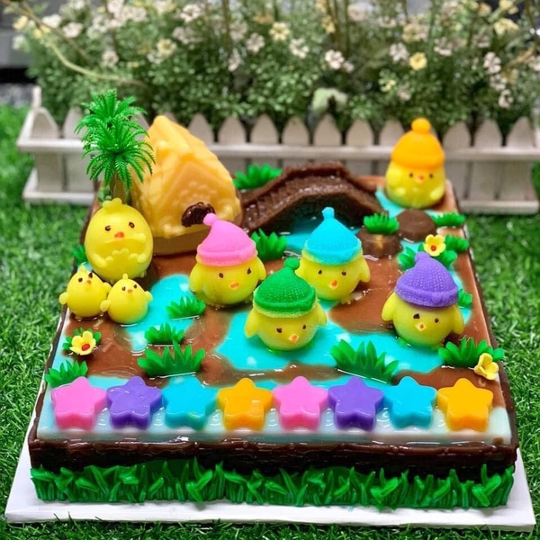 Khuôn silicon Bụi Cỏ làm bánh rau câu 3D 4D nhấn xôi, fondant, socola, nến hanmade