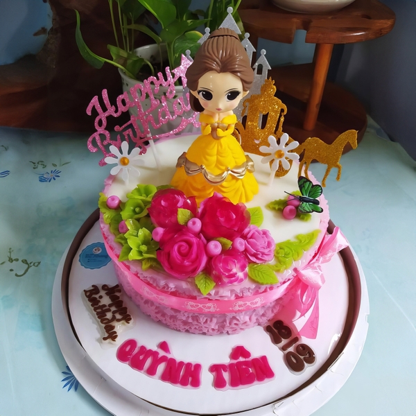 Búp bê Bella, nàng tiên cá, lọ lem trang trí bánh kem, rau câu