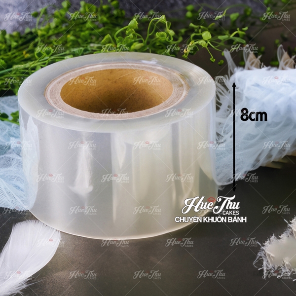 Cuộn mica cứng, mềm cao 6/8/10/12cm (1kg) lót thành bánh mousse, bánh rau câu, bánh kem, bông lan trứng muối