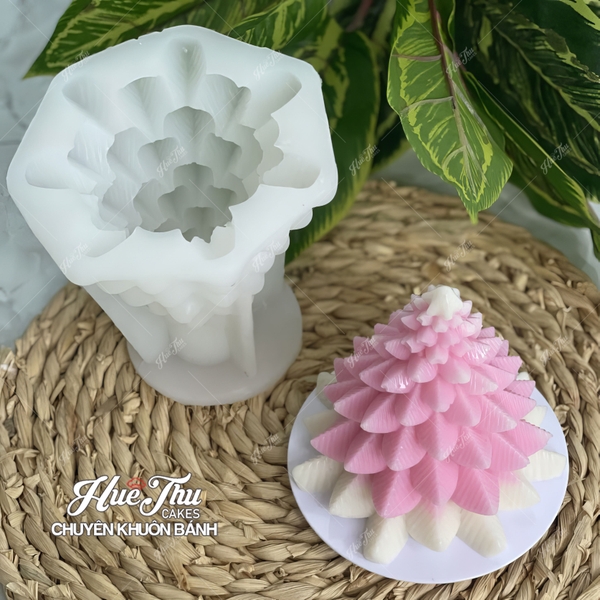 Khuôn silicon Cây Thông Noel (nhiều mẫu) A94 làm bánh rau câu 3D 4D nhấn xôi, fondant, socola, nến hanmade